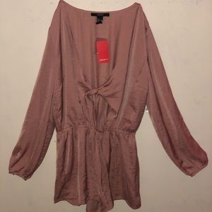 A dusty pink jumpsuit